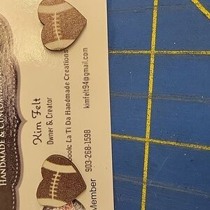 Football Heart Wood Stud Earrings